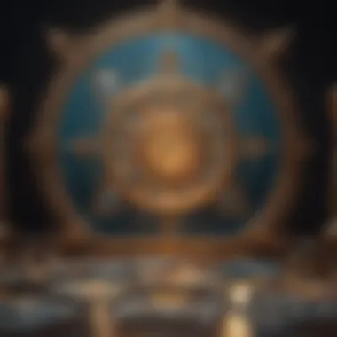 An abstract visualization representing the subconscious mind intertwined with tarot symbols.