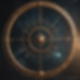 Celestial alignment of zodiac symbols representing compatibility