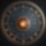 Celestial chart depicting astrological signs
