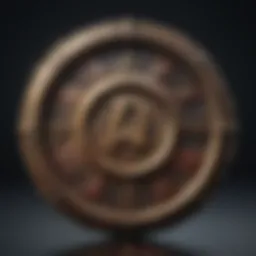 Abstract representation of numerology symbols