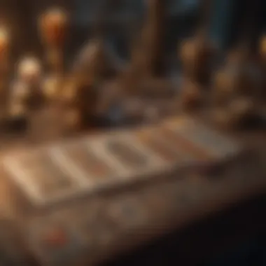 Exploring Tarot Card Placement A beautifully arranged tarot card spread on a mystical table