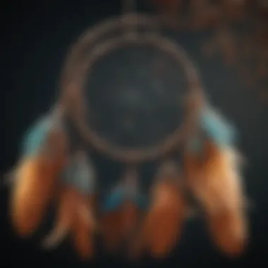 Symbolism of Dreams in Different Cultures A dream catcher with vibrant feathers