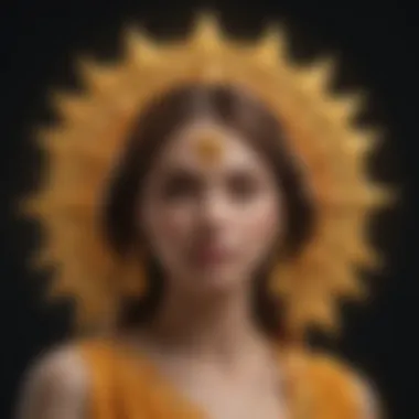 The Triad of Astrological Identity A harmonious blend of Sun, Moon, and Rising signs in a celestial dance