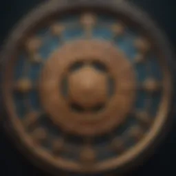 An artistic representation of zodiac symbols in a celestial backdrop