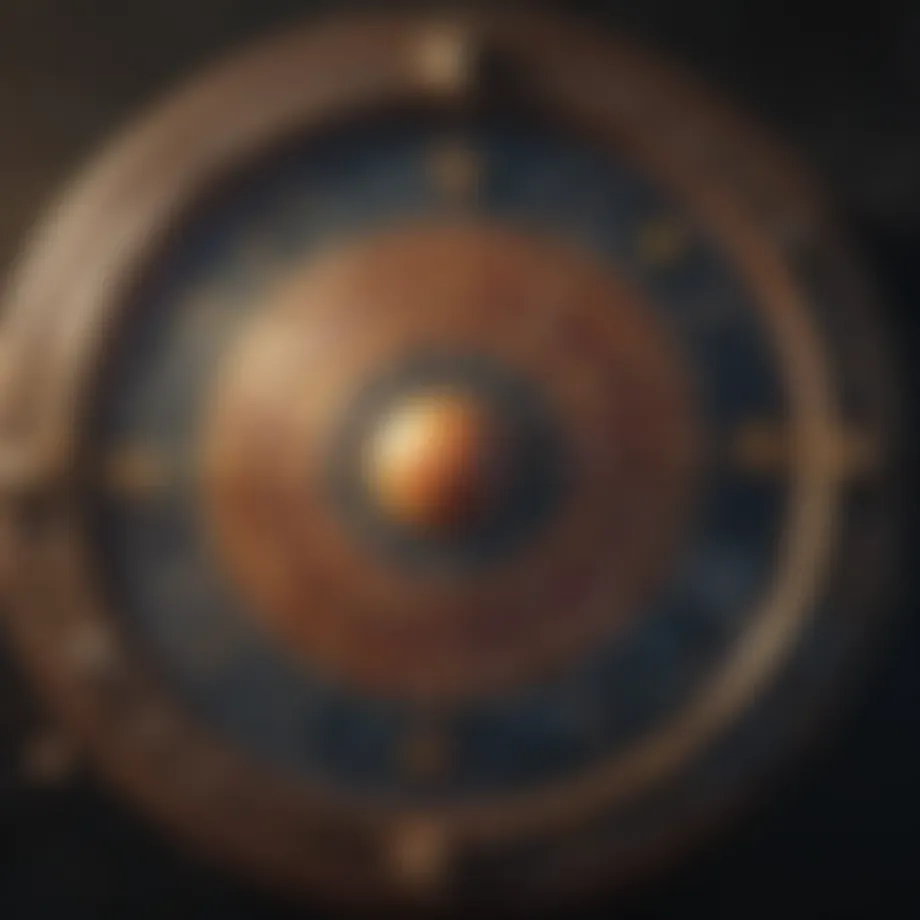 Astrological chart highlighting the rising sign