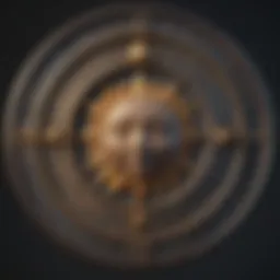 Astrological chart displaying sun and moon signs