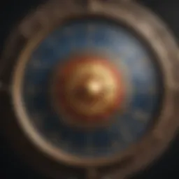 Astrological chart showcasing various zodiac signs