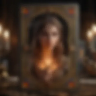 Artistry Behind Tarot Card Creation An artist creating tarot cards, highlighting the creative process and artistic interpretation