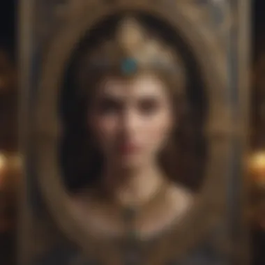 Symbolism in Artist Tarot Decks A close-up view of intricate tarot card designs revealing deep symbolism