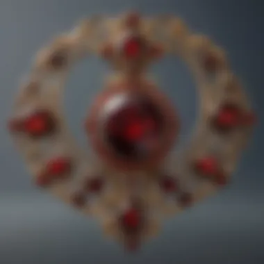 Ancient jewelry featuring garnet stones