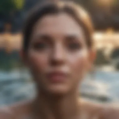 The Emotional Depth of Cancer A serene Cancer symbol surrounded by water elements, representing emotional depth.