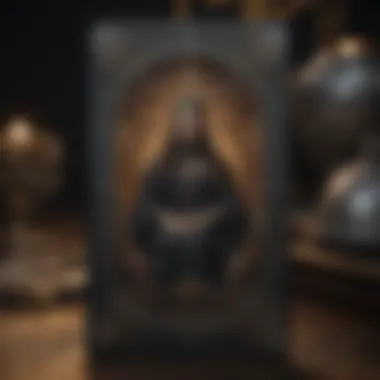 Intricate Symbolism of Dark Tarot Cards A close-up of a Dark Tarot card revealing intricate symbolism