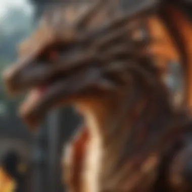 Symbolic Dragon Representation in Tarot Symbolic representation of the dragon in tarot, highlighting its meanings