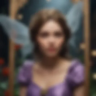 Symbolism in Fairy Tarot Card A detailed close-up of a Fairy Tarot card featuring rich symbolism