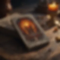 Symbolic representation of tarot cards showcasing archetypes and elements