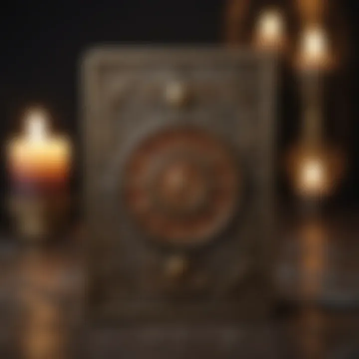 Artistic representation of tarot symbols and imagery