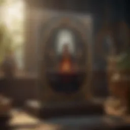 A beautifully illustrated tarot card showcasing a mystical scene.