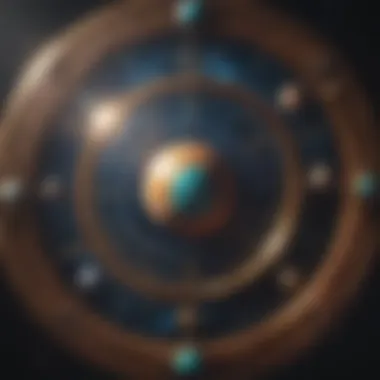 Zodiac Signs and Cosmic Influence A celestial chart depicting zodiac signs and planets