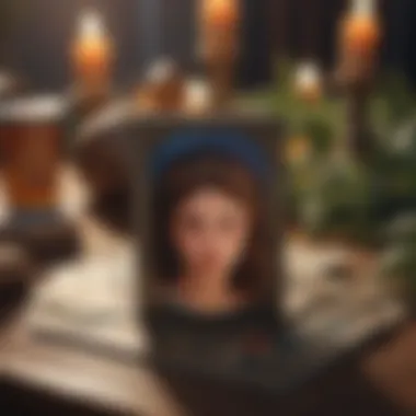 Symbolism in Life Path Tarot Reading Symbolic tarot cards spread on a table