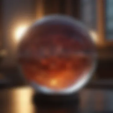 The Enigmatic Crystal Ball A crystal ball reflecting vibrant energies