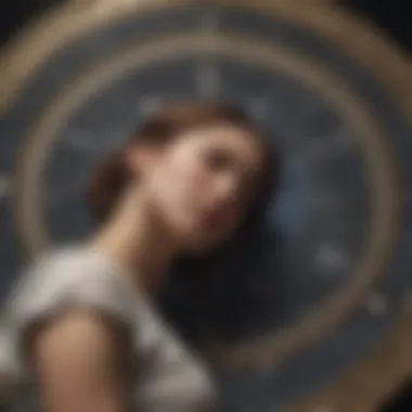 Interpreting Astrological Charts for Connection Illustration of a person studying their astrological chart