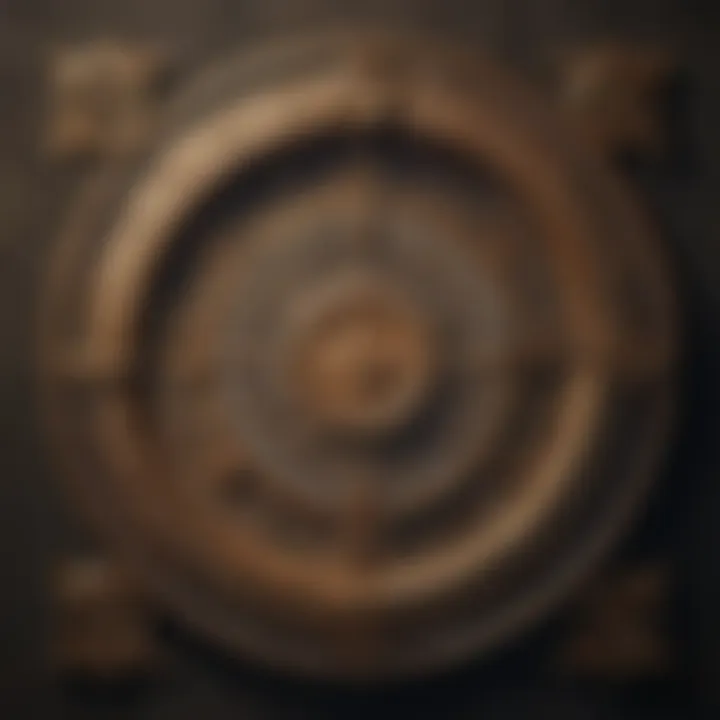 A historical representation of numerology showcasing ancient symbols and their significance