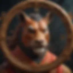 Artistic representation of the Chinese zodiac signs
