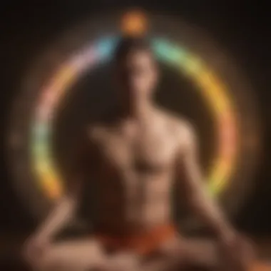 Meditation Focusing on Chakras An individual meditating with a focus on chakras
