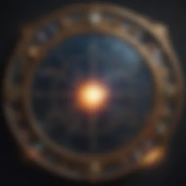 Celestial Influences in Astrology Astrological chart with celestial symbols and planetary alignments