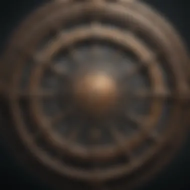 Understanding the Zodiac Wheel A close-up of a zodiac wheel with signs and symbols