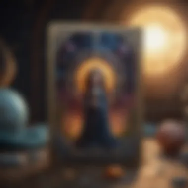 Artistic Interpretation of the Universe Tarot Imagery An artistic representation of the Universe tarot card's imagery with celestial elements.