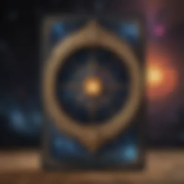 Cosmic Connection of the Universe Tarot Card The Universe tarot card displayed against a starry background, symbolizing cosmic connection.
