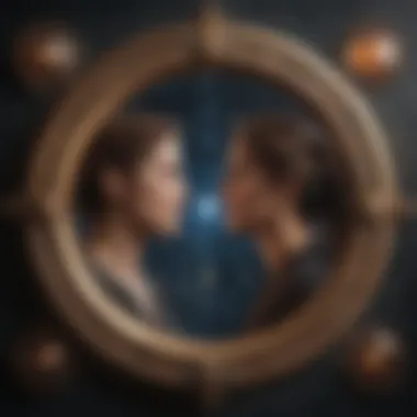 Astrological chart showcasing twin flame connections