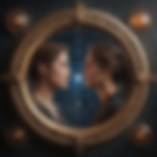 Astrological chart showcasing twin flame connections