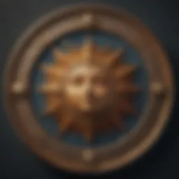 Celestial chart showcasing Sun, Moon, and Rising signs