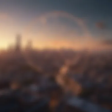 The Zodiac's Role in Economic Influences Zodiac signs represented as constellations above a city skyline