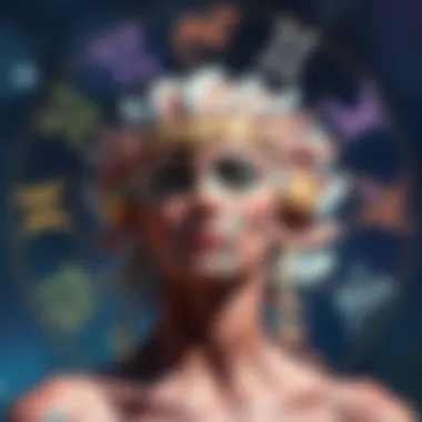 Artistic Zodiac Signs Artistic representation of the twelve zodiac signs in vibrant colors