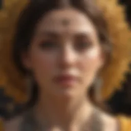 Symbolic representation of spiritual transformation