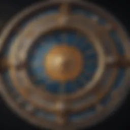Astrology chart showcasing zodiac signs and planetary positions