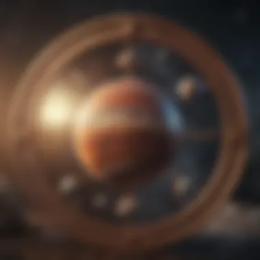 Planetary Influence on Zodiac Signs Celestial imagery showcasing the influence of planets on zodiac signs.