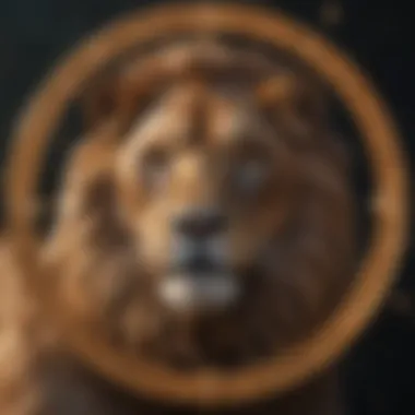 Celestial Representation of Leo Celestial representation of the Leo zodiac sign