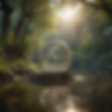A Serene Reflection of Libra's Peaceful Nature A serene landscape reflecting the peaceful attributes of the Libra spirit