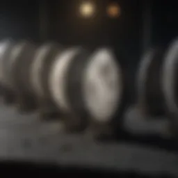 Visual representation of lunar phases