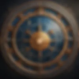 A celestial map showcasing astrological signs