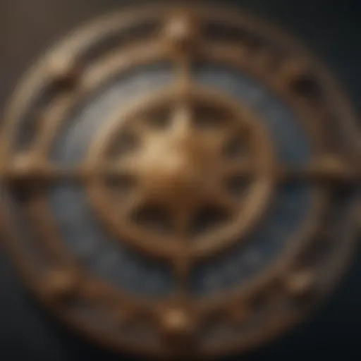 Astrological symbols representing zodiac compatibility