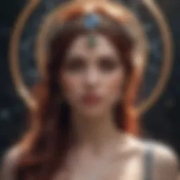 Celestial depiction of Lilith in astrology