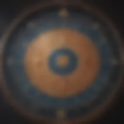 Detailed view of a natal chart with astrological symbols