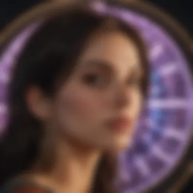A person contemplating their astrological influences