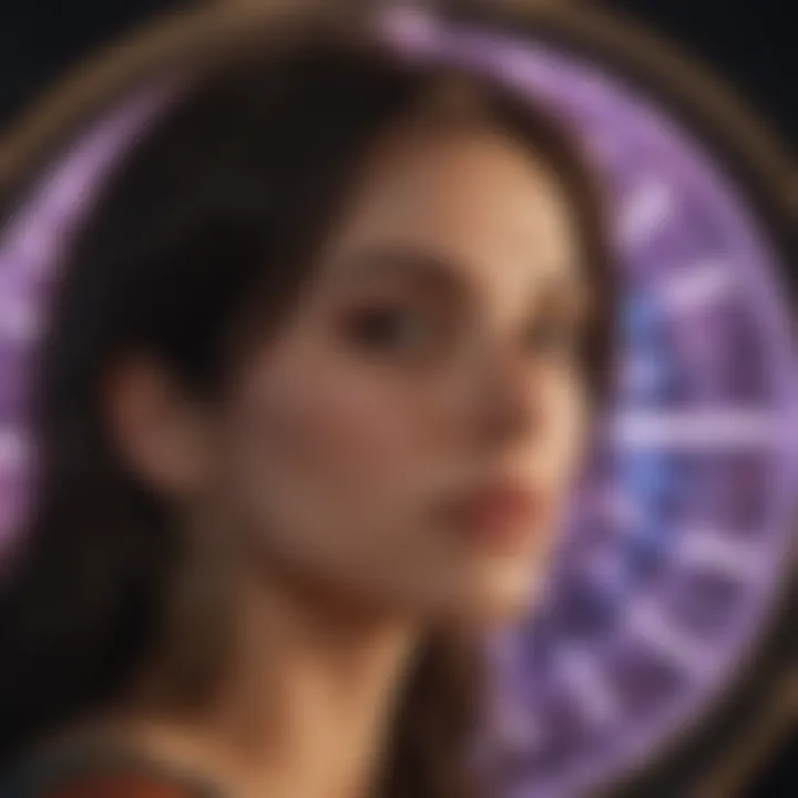 A person contemplating their astrological influences