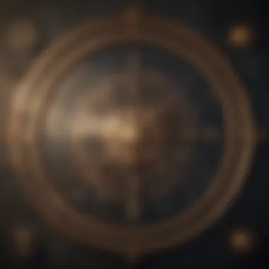 Astrological Chart Featuring Sagittarius Ascendant Artistic representation of an astrological chart showcasing the Sagittarius ascendant.